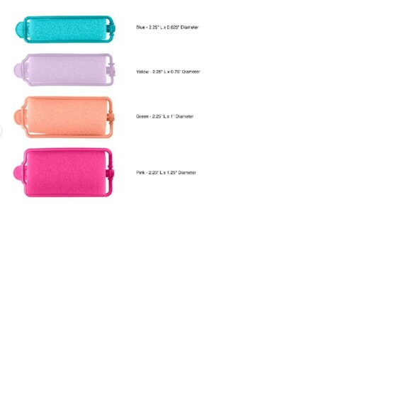 BNWT 2X - Conair Heatless Soft Curl Foam Rollers - Assorted Sizes Colors - 48pk - Picture 4 of 4